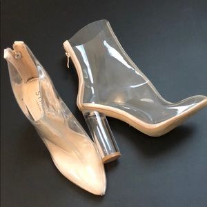 SIMMI SHOES Nora Nude Clear Perspex US 5